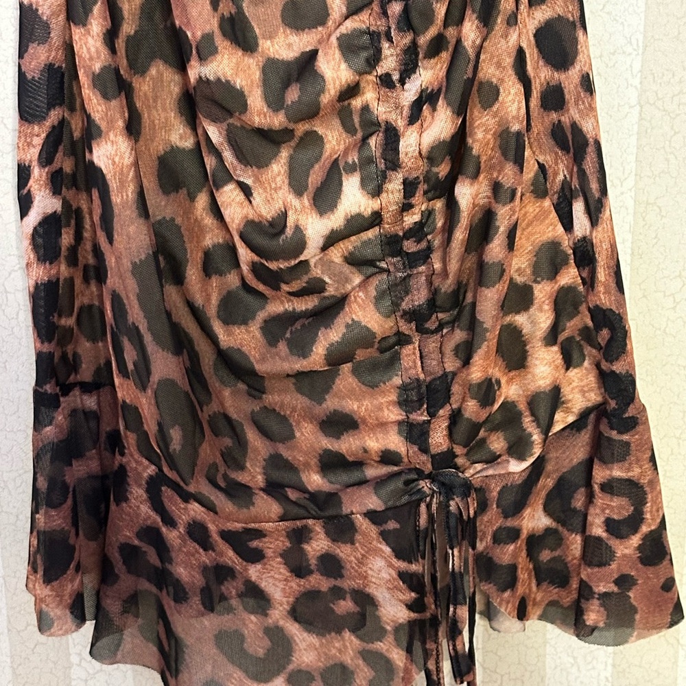 Leopard print chemise lingerie - Picture 5 of 12